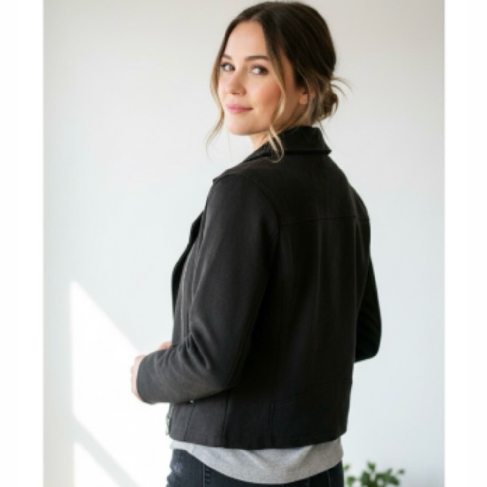 Ashley Outerwear Faux Suede Jacket & SHEIN Graphic Top 
Size Small - Picture 2 of 15